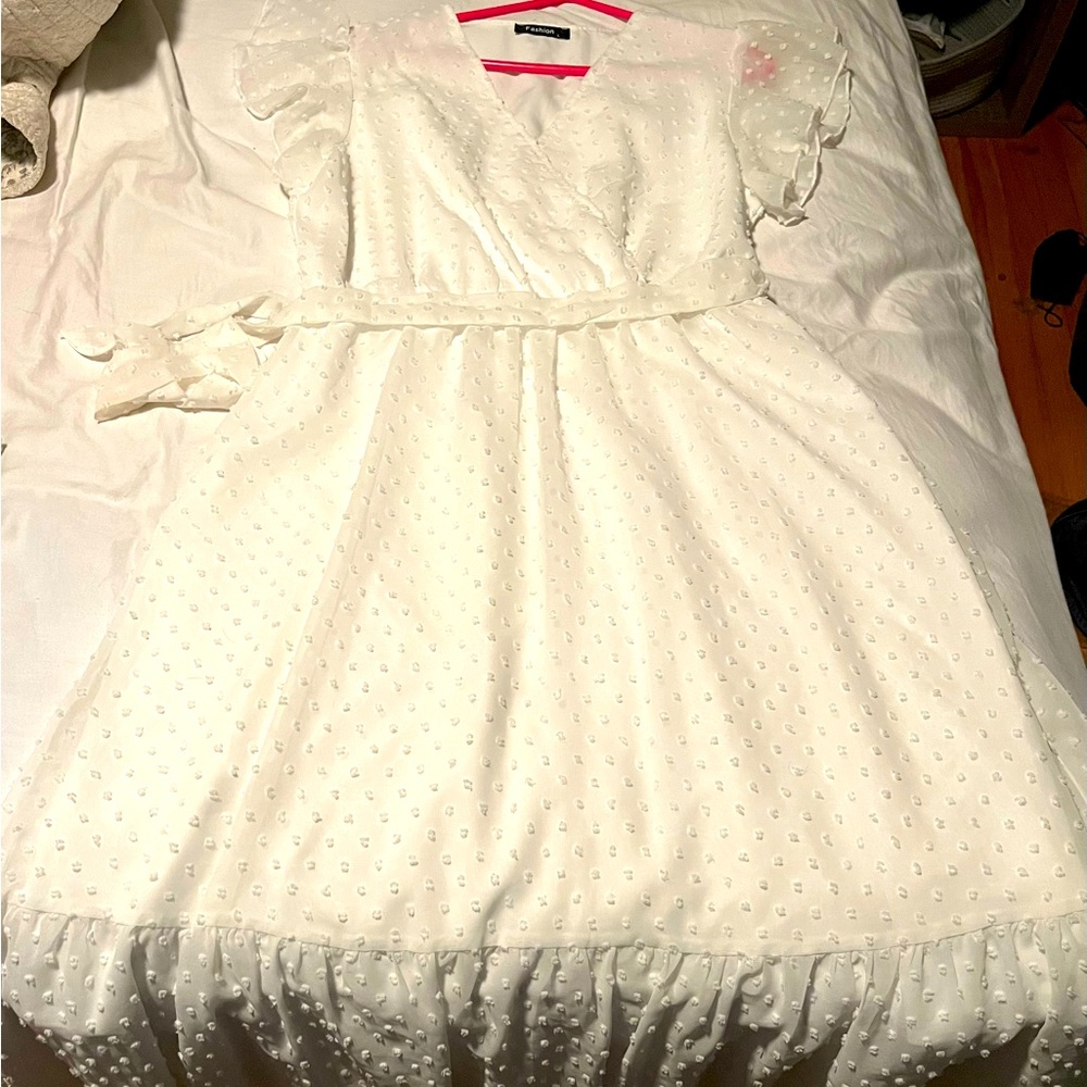White dress size large